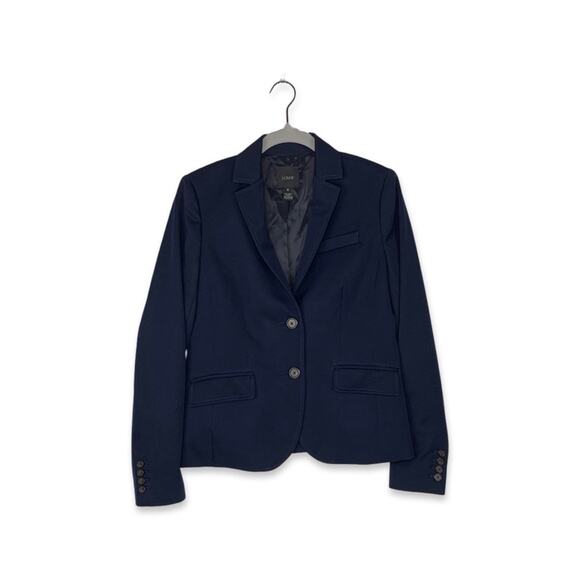 J. Crew Navy Single Breasted Two Button Blazer - Picture 1 of 7